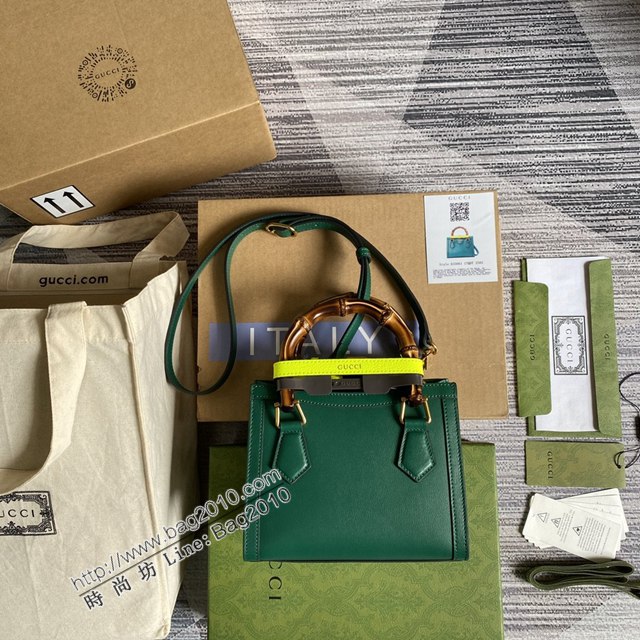 Gucci新款女包 古馳全皮手提肩背竹節包 Gucci迷你托特包 655661  ydg3312